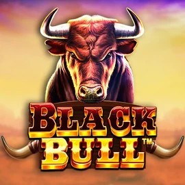 Black Bull slot logo by Pragmatic Play at Majestic Slots Casino