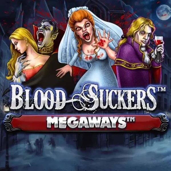 Slots logo of Blood Suckers Megaways from Red Tiger Gaming at Majestic Slots Casino