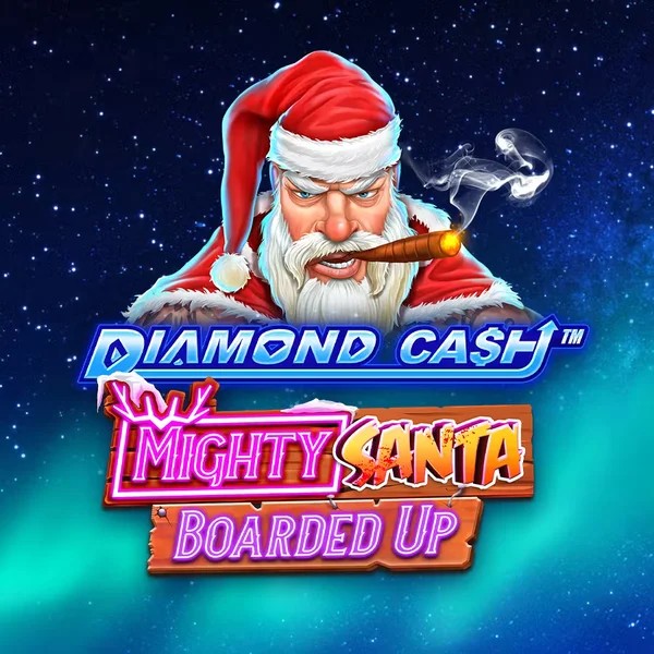 Enjoy Diamond Cash Mighty Santa Boarded Up by Greentube – logo hosted on majesticslot.club