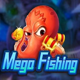 Mega Fishing slot logo by TaDa Gaming at Majestic Slots Casino