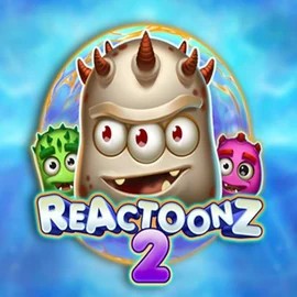 Reactoonz 2 logo by  at Majestic Slots Casino