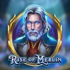 Rise of Merlin game by  – logo hosted on Majestic Slots Casino