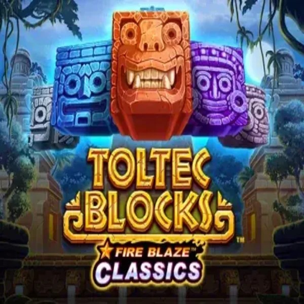 Enjoy Fire Blaze: Toltec Blocks by Rarestone Gaming – logo hosted on majesticslot.club