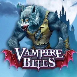 Vampire Bites logo by Amusnet Interactive at Majestic Slots Casino